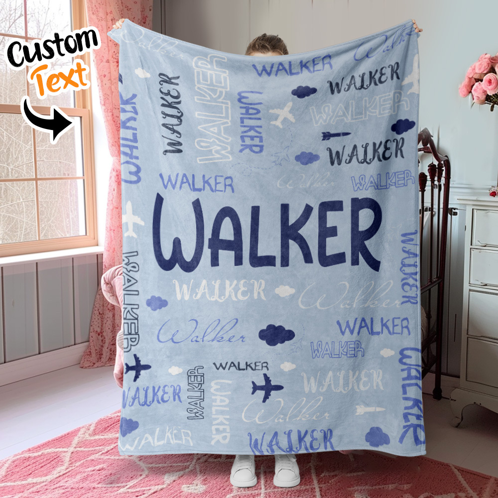 Personalized Custom Name with Heart Blankets Gifts for Lovers - auphotoblanket