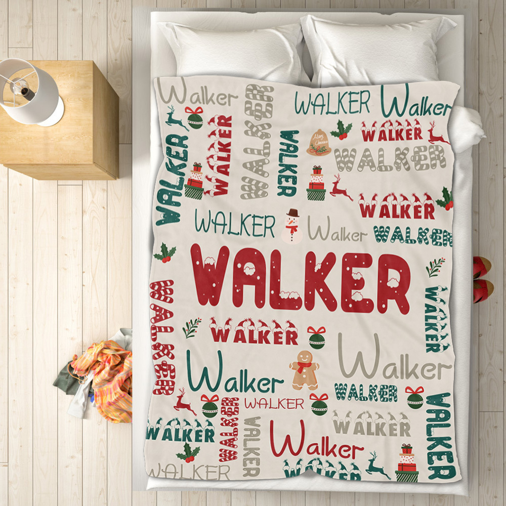 Personalized Custom Name with Heart Blankets Gifts for Lovers - auphotoblanket