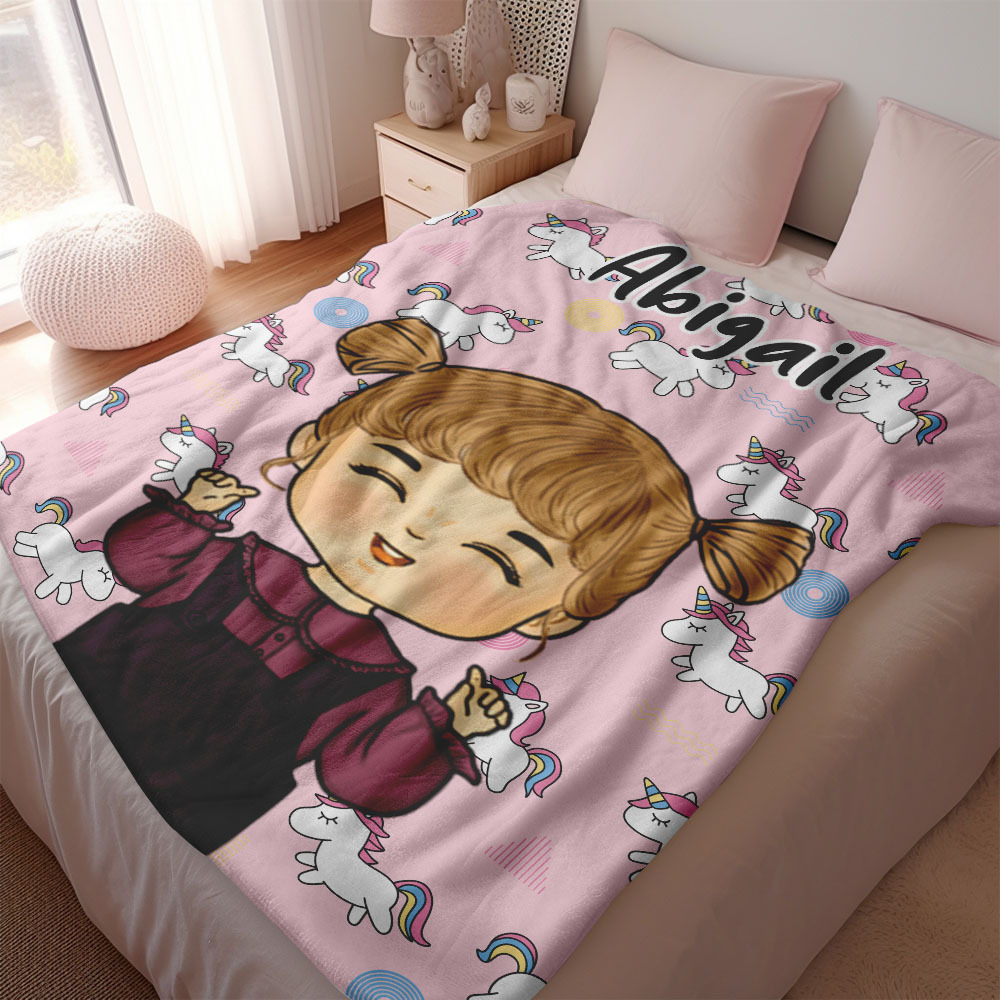 Personalized Blanket of Dreams Custom Name Soft Throw Ideal Gift for Kid - auphotoblanket