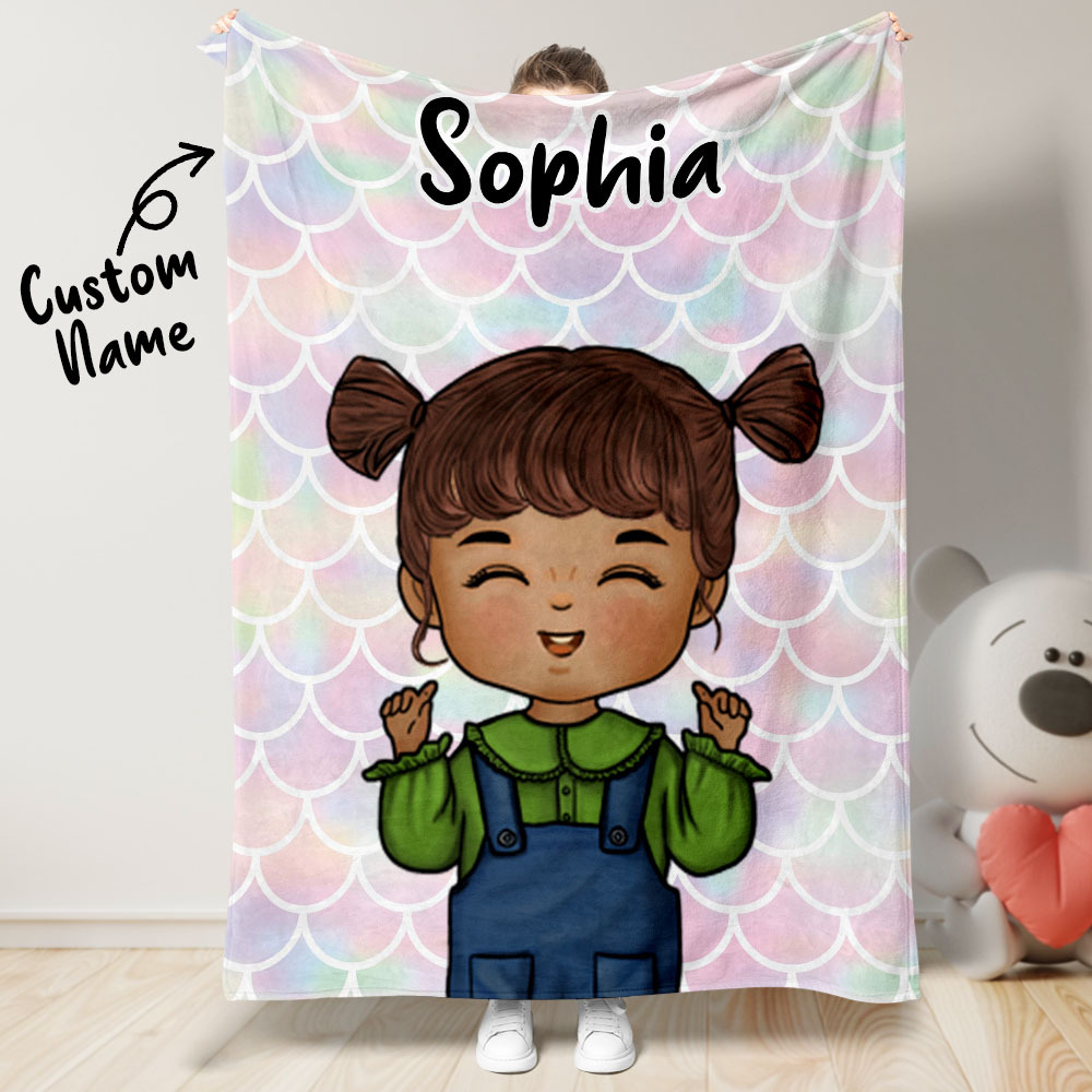 Personalized Blanket of Dreams Custom Name Soft Throw Ideal Gift for Kid - auphotoblanket