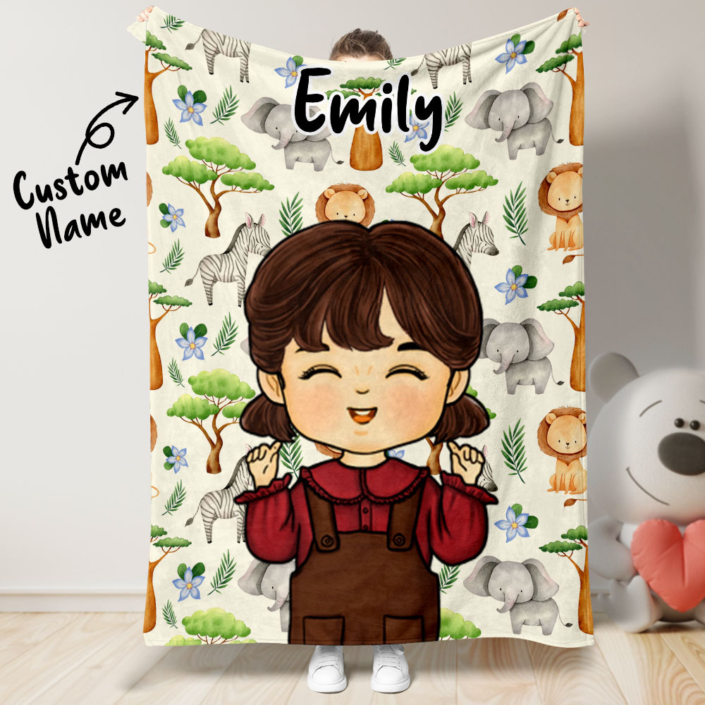 Personalized Blanket of Dreams Custom Name Soft Throw Ideal Gift for Kid - auphotoblanket
