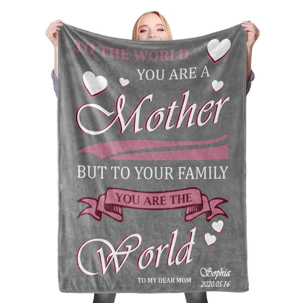 Custom Photo Blanket Mother's Day Blanket Mother Blanket Mom Blanket Mother in Law Blanket - Blanket for Mom