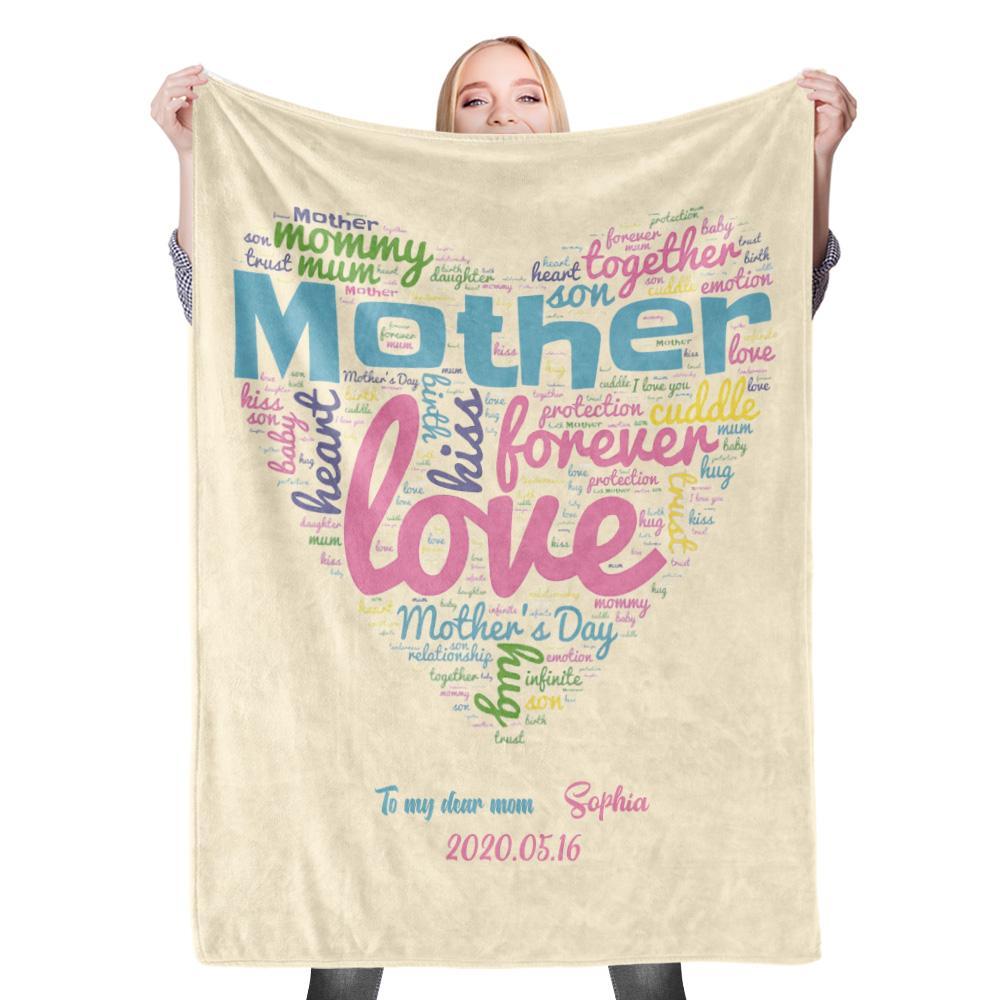 Custom Photo Blanket Mother's Day Blanket Mother Blanket Mom Blanket Mother in Law Blanket - Blanket for Mom