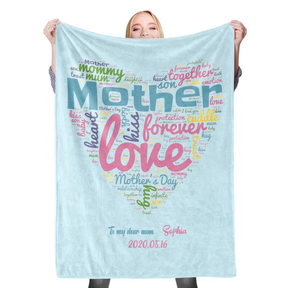 Custom Photo Blanket Mother's Day Blanket Mother Blanket Mom Blanket Mother in Law Blanket - Blanket for Mom