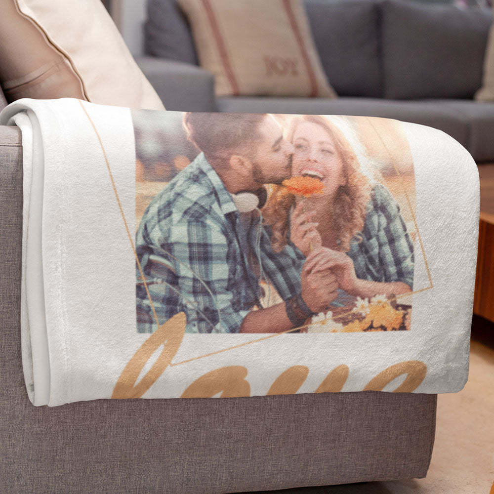 Personalized Blankets With Photos And Texts Custom Couple Creativity Blankets For Her - auphotoblanket