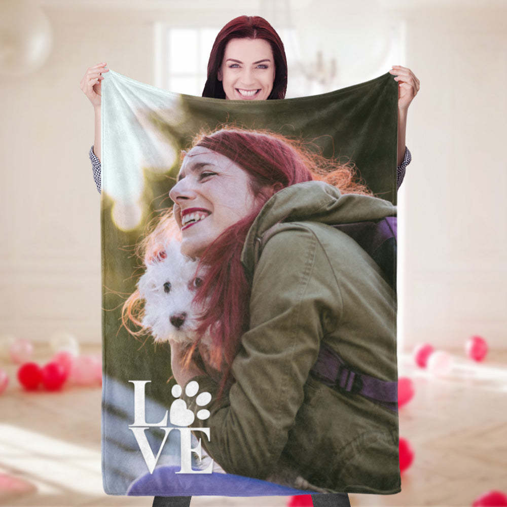 Personalized Blankets With Photos And Texts Custom Couple Creativity Blankets For Her - auphotoblanket