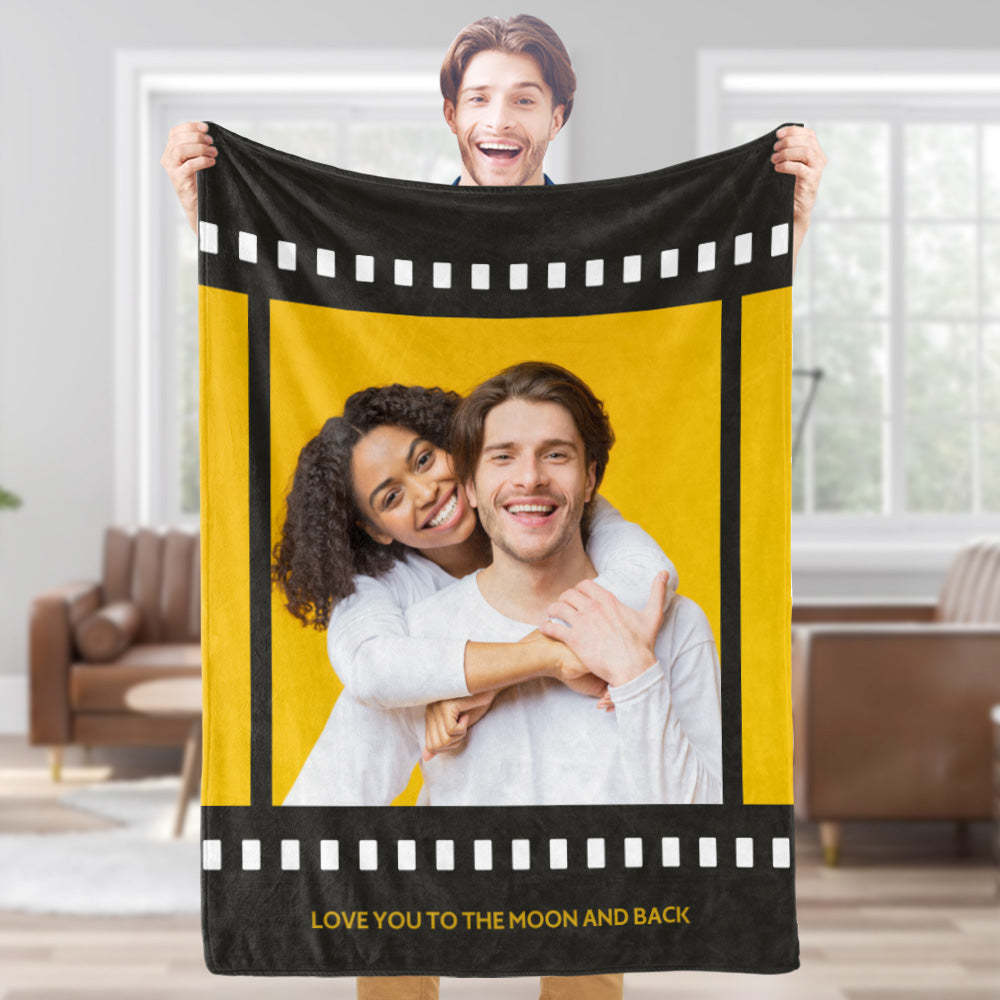Personalized Blankets With Photos And Texts Custom Multi-Person Group Photo Blankets Souvenirs For Friends - auphotoblanket