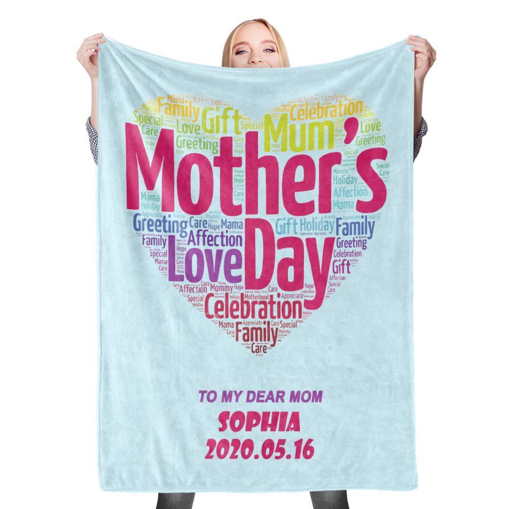 Custom Photo Blanket Mother's Day Blanket Mother Blanket Mom Blanket Mother in Law Blanket - Blanket for Mom