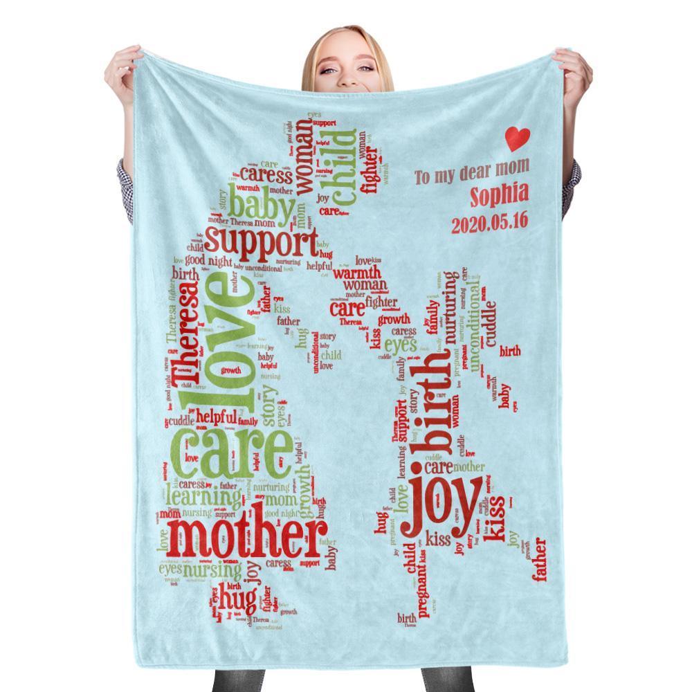 Custom Photo Blanket Mother's Day Blanket Mother Blanket Mom Blanket Mother in Law Blanket - Blanket for Mom