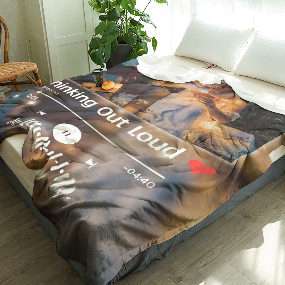 Starlight Music Blanket Custom Music Blanket Personalized Photo Blanket Music Art Blanket