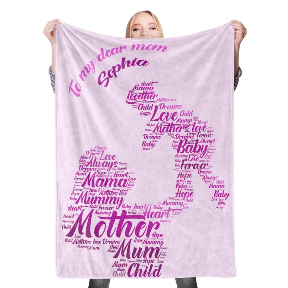 Custom Photo Blanket Mother's Day Blanket Mother Blanket Mom Blanket Mother in Law Blanket - Blanket for Mom