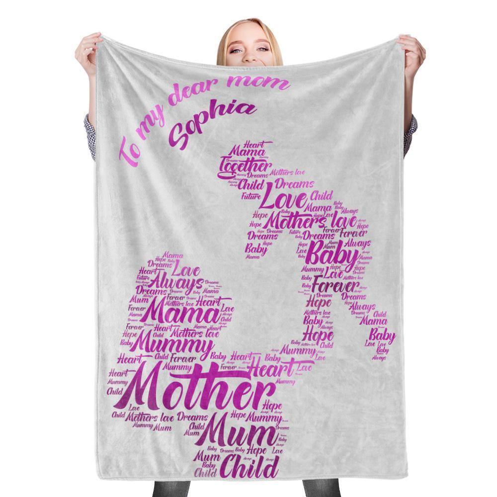 Custom Photo Blanket Mother's Day Blanket Mother Blanket Mom Blanket Mother in Law Blanket - Blanket for Mom