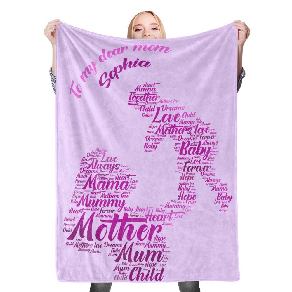 Custom Photo Blanket Mother's Day Blanket Mother Blanket Mom Blanket Mother in Law Blanket - Blanket for Mom