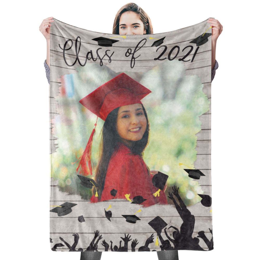 Unique Graduation Custom Photo Blanket Graduation Gift