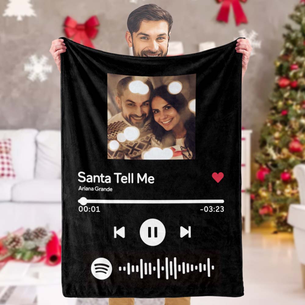 Christams Gifts Custom Music Art Gfits Music Blanket Personalized Photo Blankets Best Gift for Her