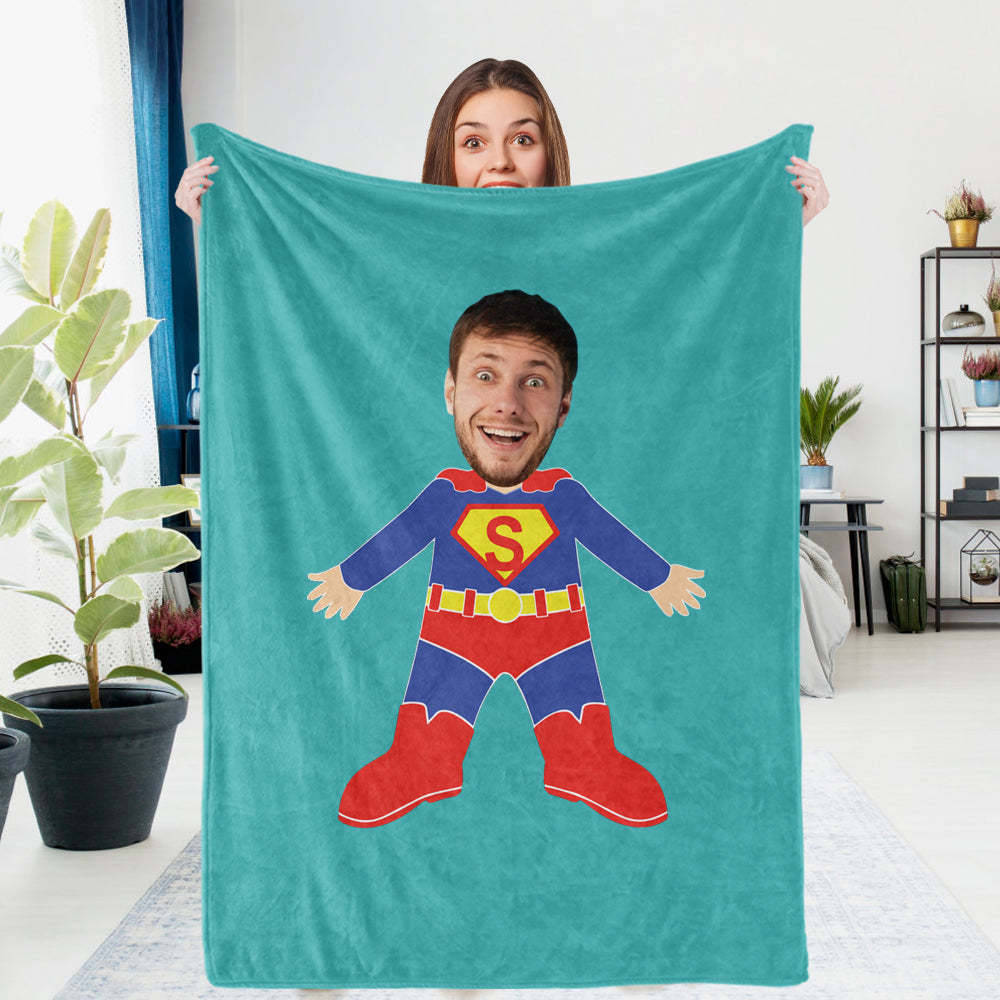 Custom Photo Blanket Unique Superman Gifts Personalized Photo Gifts Unique Customized Gifts