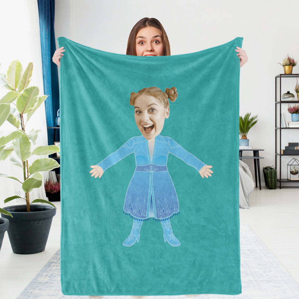 Custom Photo Blanket Unique Queen Elsa Gifts Personalized Photo Gifts Unique Customized Gifts