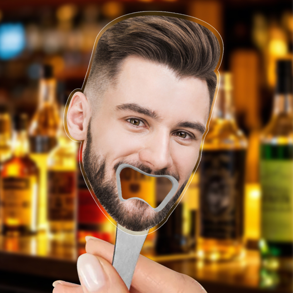 Custom Face Photo Bottle Opener Funny Gifts