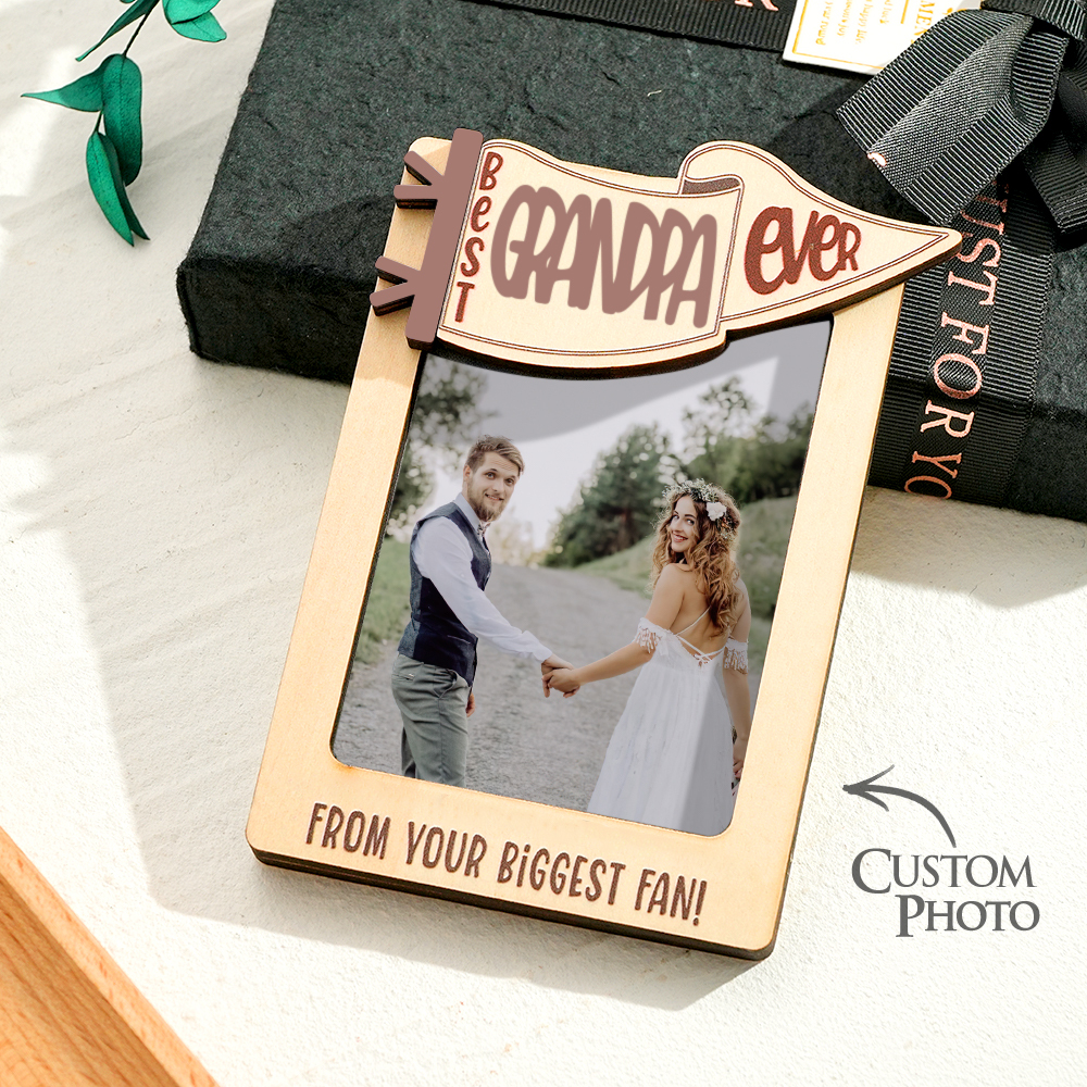 Fridge Photo Magnet Gifts for Lovers Custom Engraved Fridge Magnet Wedding Anniversary Gift - auphotoblanket