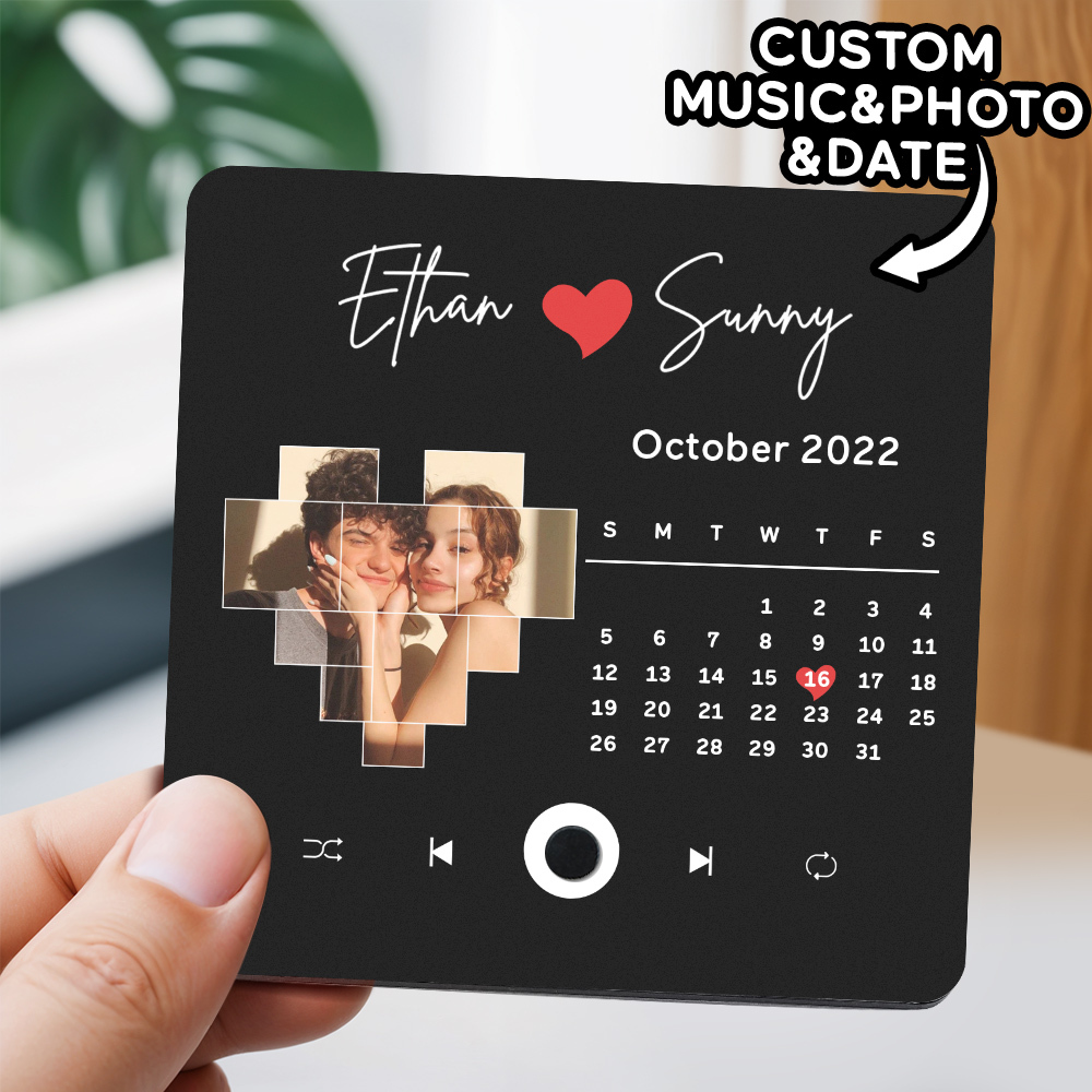 Personalized Photo Album Fridge Magnet Music Wall Photo Sticker Music Movement That Can Be Played Without Cell Phone Music Fridge Magnet Pro - auphotoblanket