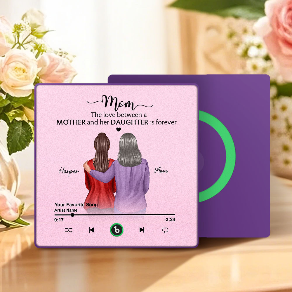 Custom Music Fridge Magnets Mother's Day Music Wall Photo Sticker That Plays Music Without Cell Phone Multiple Styles - auphotoblanket