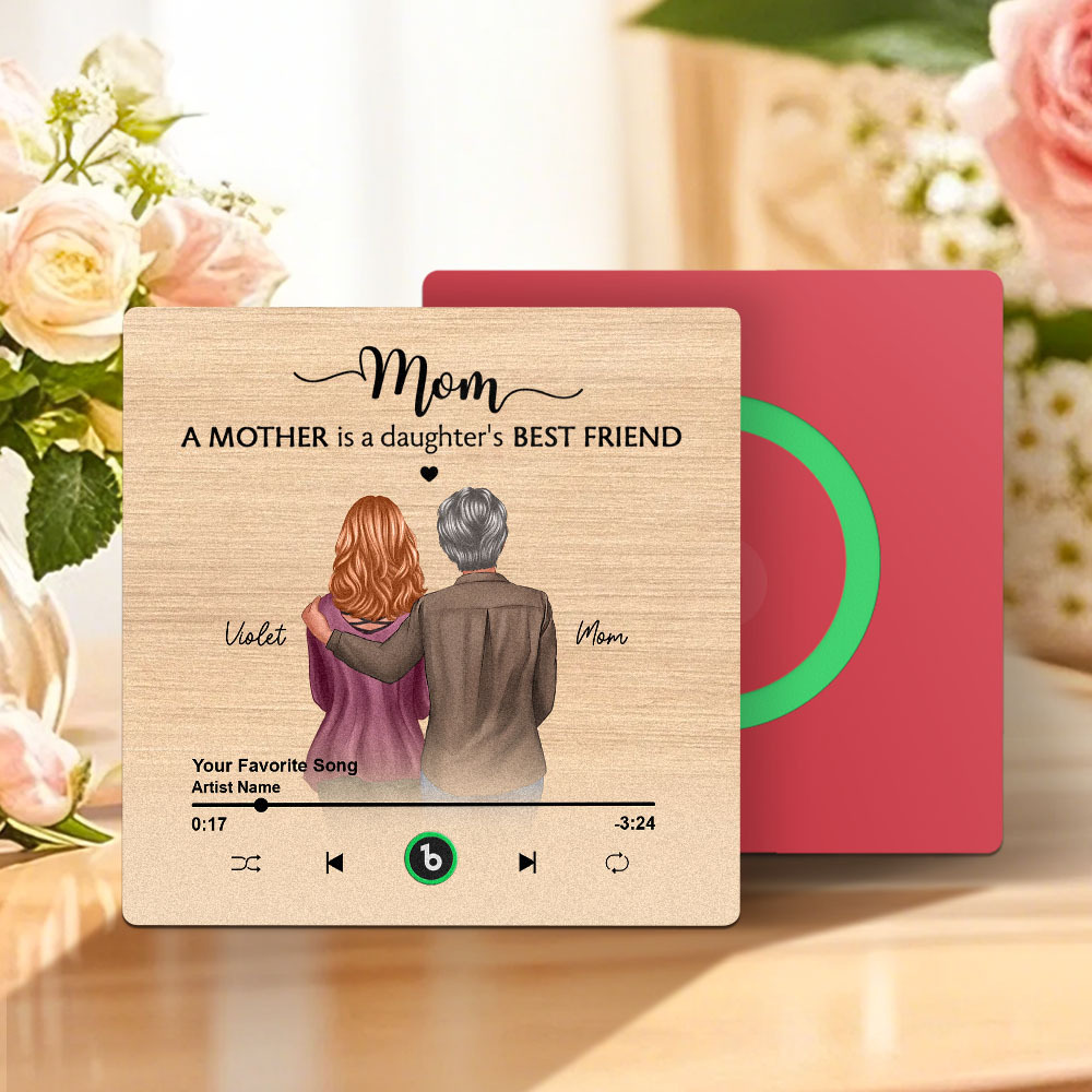 Custom Music Fridge Magnets Mother's Day Music Wall Photo Sticker That Plays Music Without Cell Phone Multiple Styles - auphotoblanket