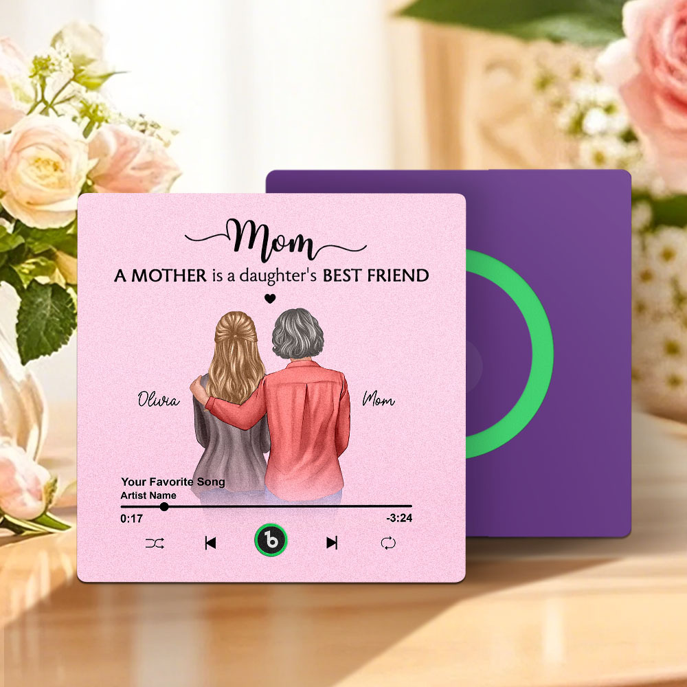 Custom Music Fridge Magnets Mother's Day Music Wall Photo Sticker That Plays Music Without Cell Phone Multiple Styles - auphotoblanket