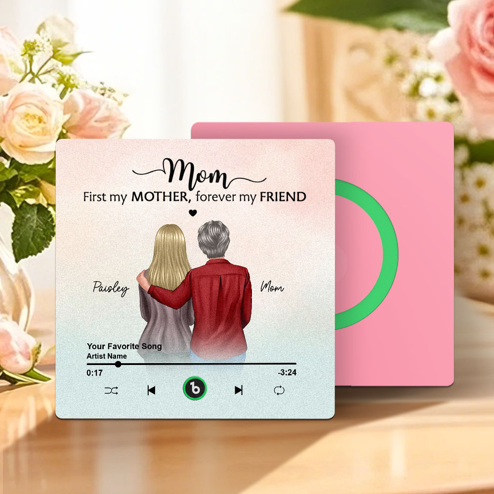 Custom Music Fridge Magnets Mother's Day Music Wall Photo Sticker That Plays Music Without Cell Phone Multiple Styles - auphotoblanket