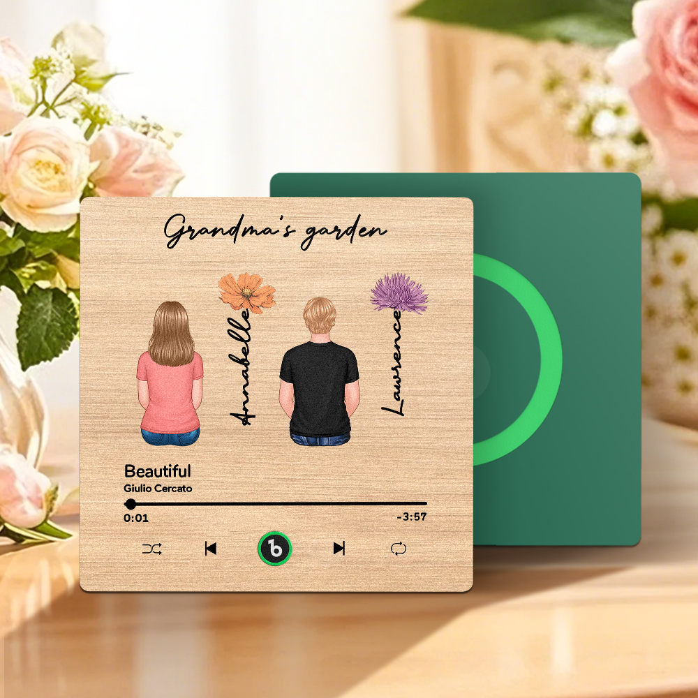 Mother's Day Custom Music Fridge MagnetMusic Wall Photo Sticker That Plays Music Without Cell Phone Multiple Styles - auphotoblanket