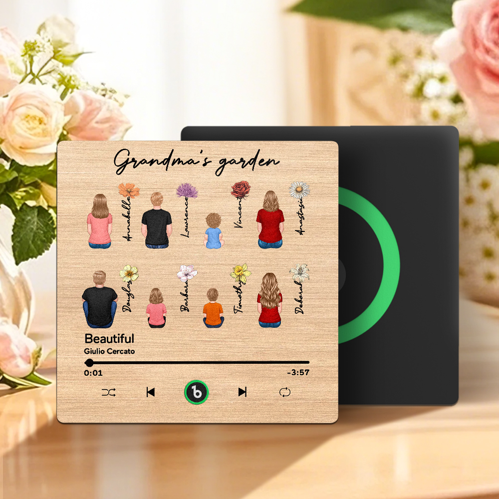 Mother's Day Custom Music Fridge MagnetMusic Wall Photo Sticker That Plays Music Without Cell Phone Multiple Styles - auphotoblanket