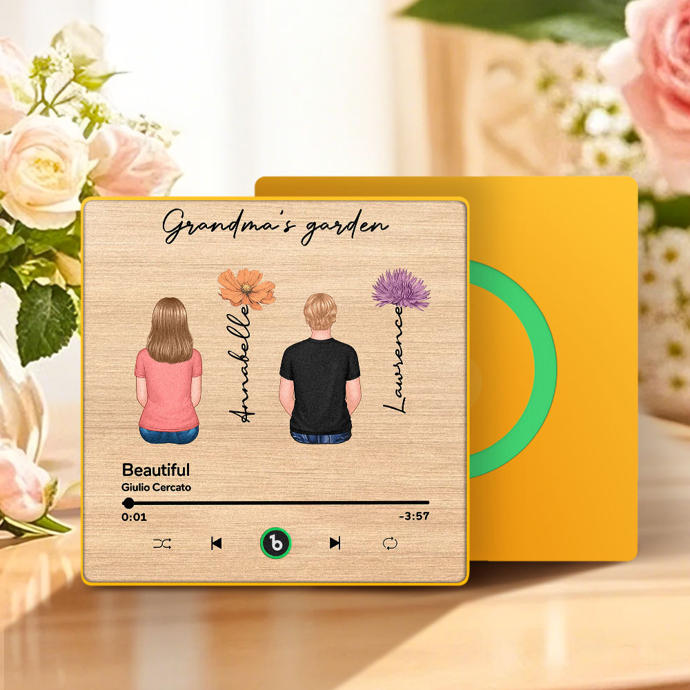 Mother's Day Custom Music Fridge MagnetMusic Wall Photo Sticker That Plays Music Without Cell Phone Multiple Styles - auphotoblanket