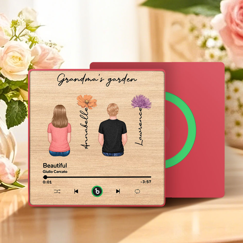 Mother's Day Custom Music Fridge MagnetMusic Wall Photo Sticker That Plays Music Without Cell Phone Multiple Styles - auphotoblanket