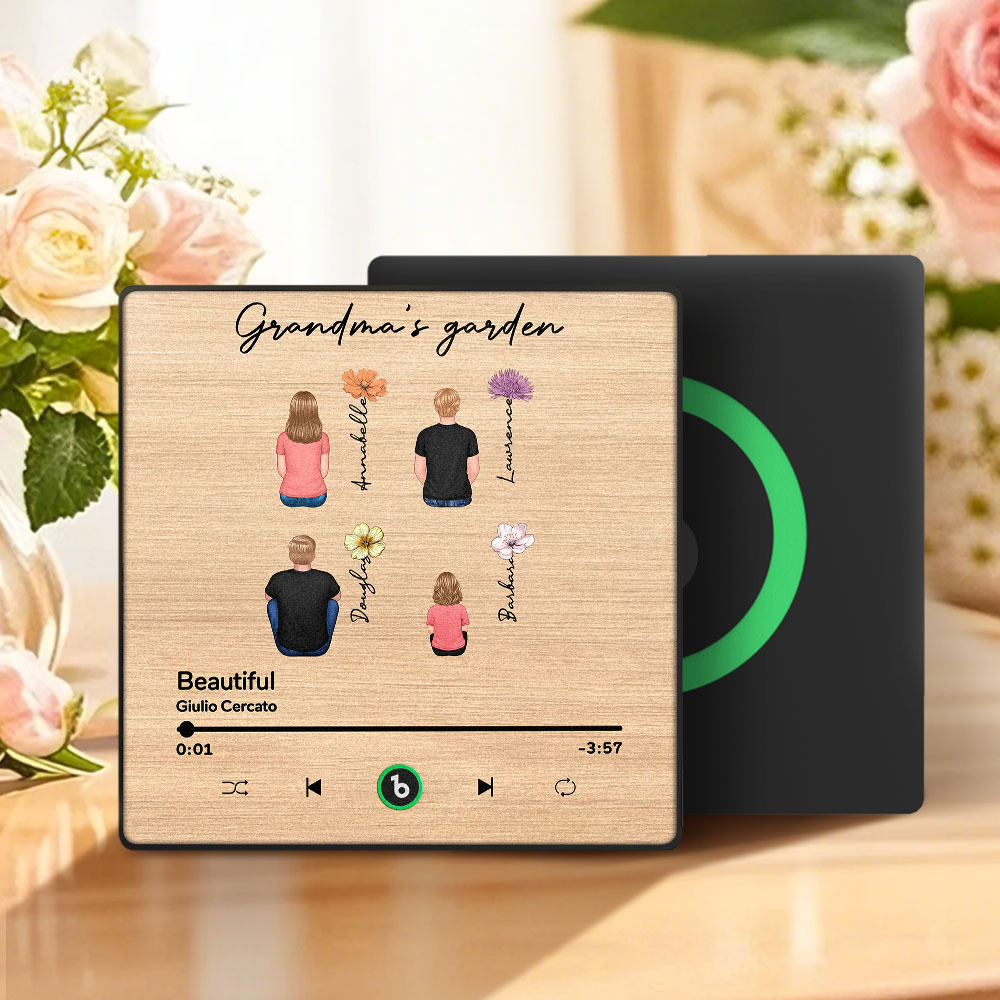 Mother's Day Custom Music Fridge MagnetMusic Wall Photo Sticker That Plays Music Without Cell Phone Multiple Styles - auphotoblanket