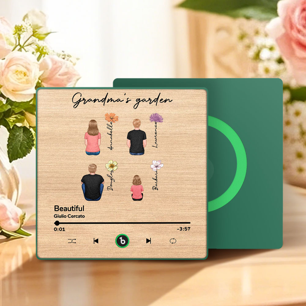 Mother's Day Custom Music Fridge MagnetMusic Wall Photo Sticker That Plays Music Without Cell Phone Multiple Styles - auphotoblanket