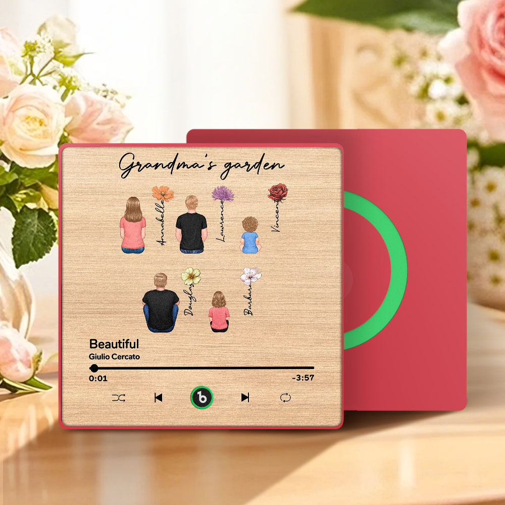 Mother's Day Custom Music Fridge MagnetMusic Wall Photo Sticker That Plays Music Without Cell Phone Multiple Styles - auphotoblanket