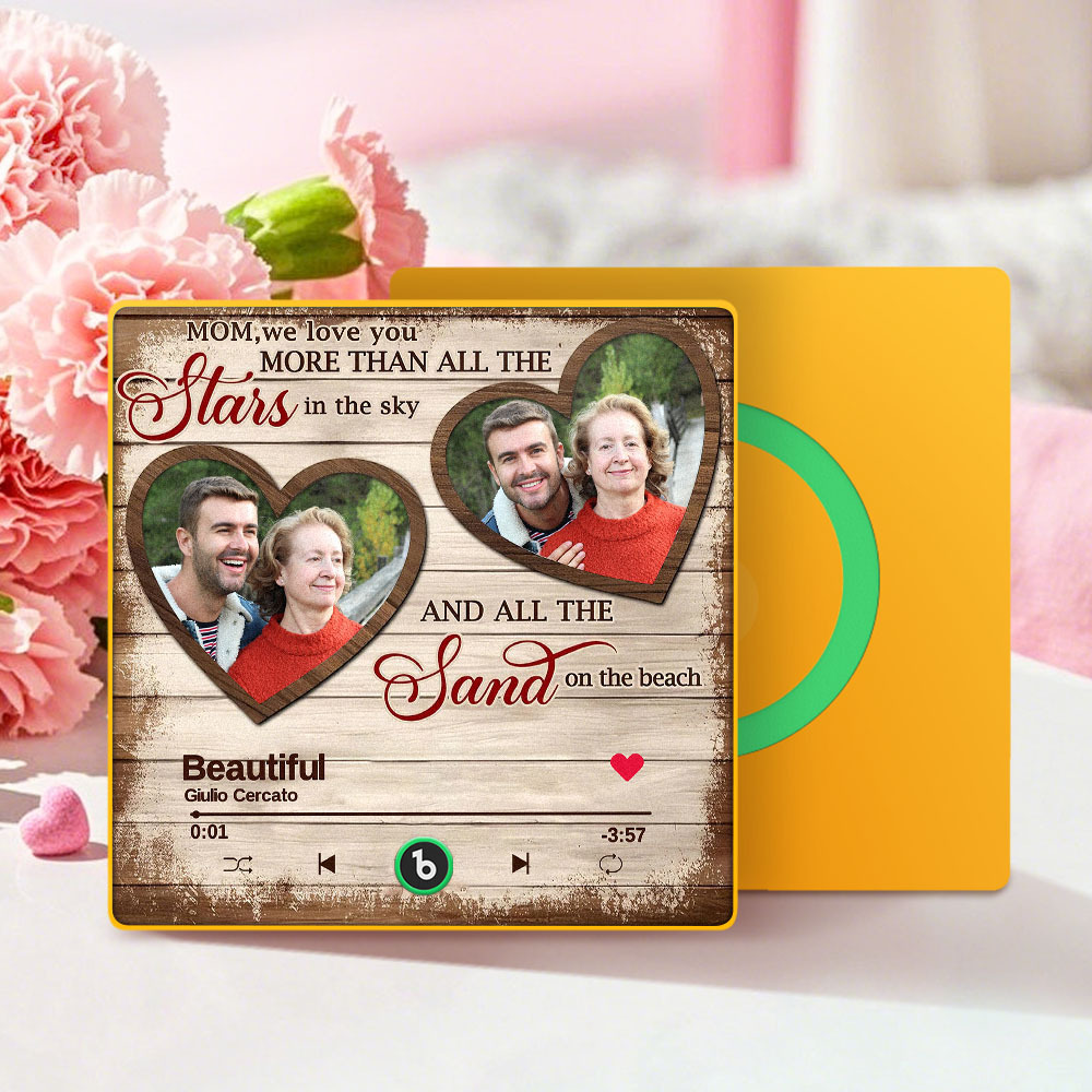Custom Music & Photo Gifts For Mom Fridge Magnet Personalized Music Fridge Magnet That Can Play Songs - auphotoblanket