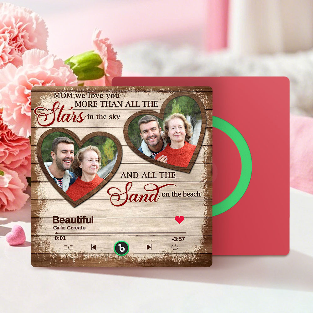Custom Music & Photo Gifts For Mom Fridge Magnet Personalized Music Fridge Magnet That Can Play Songs - auphotoblanket