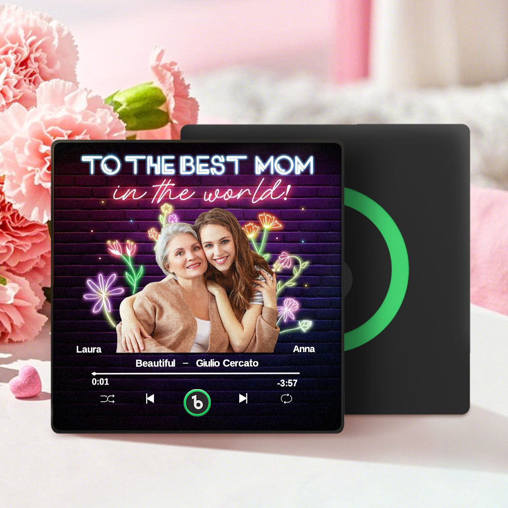 Custom Music Fridge Magnet and Photo Fridge Magnet Music Wall Photo Sticker That Can Be Played Gifts For Mom - auphotoblanket