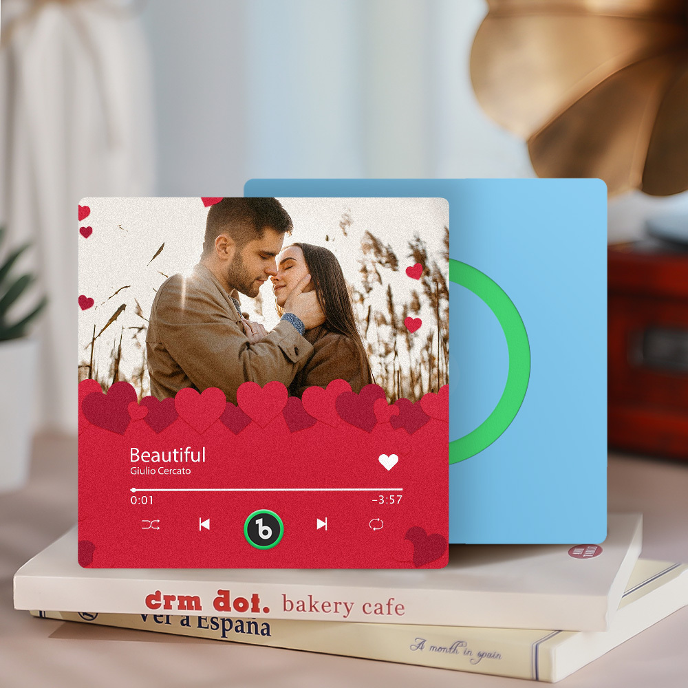 Custom Music Fridge Magnets Custom Music Fridge Magnet Colorful Frame Album Fridge Magnet Can Play Songs Gift for Her - auphotoblanket