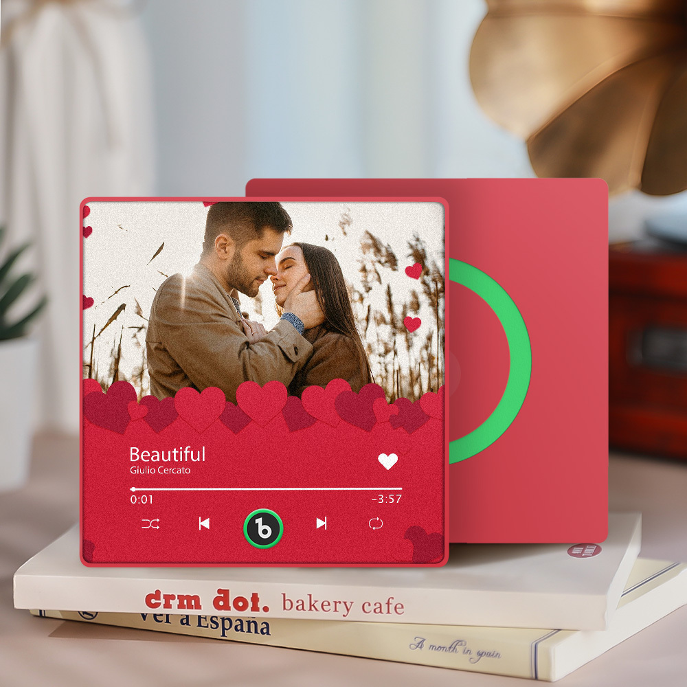 Custom Music Fridge Magnets Custom Music Fridge Magnet Colorful Frame Album Fridge Magnet Can Play Songs Gift for Her - auphotoblanket