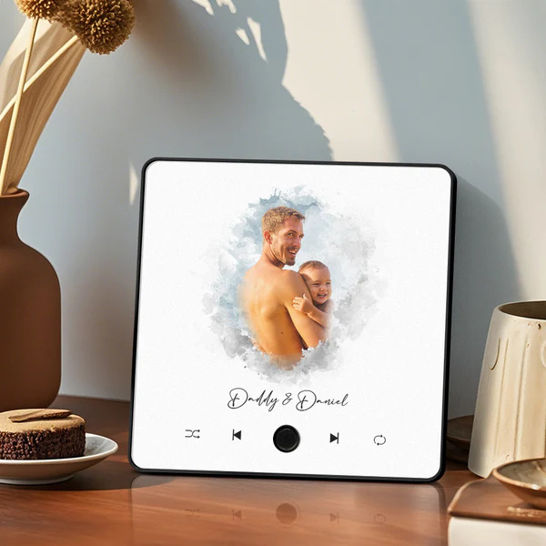 Personalized  Photo Music Fridge Magnet Christmas Gifts for Lovers Personalized Music Magnets Can Play Songs Christmas Gift - auphotoblanket