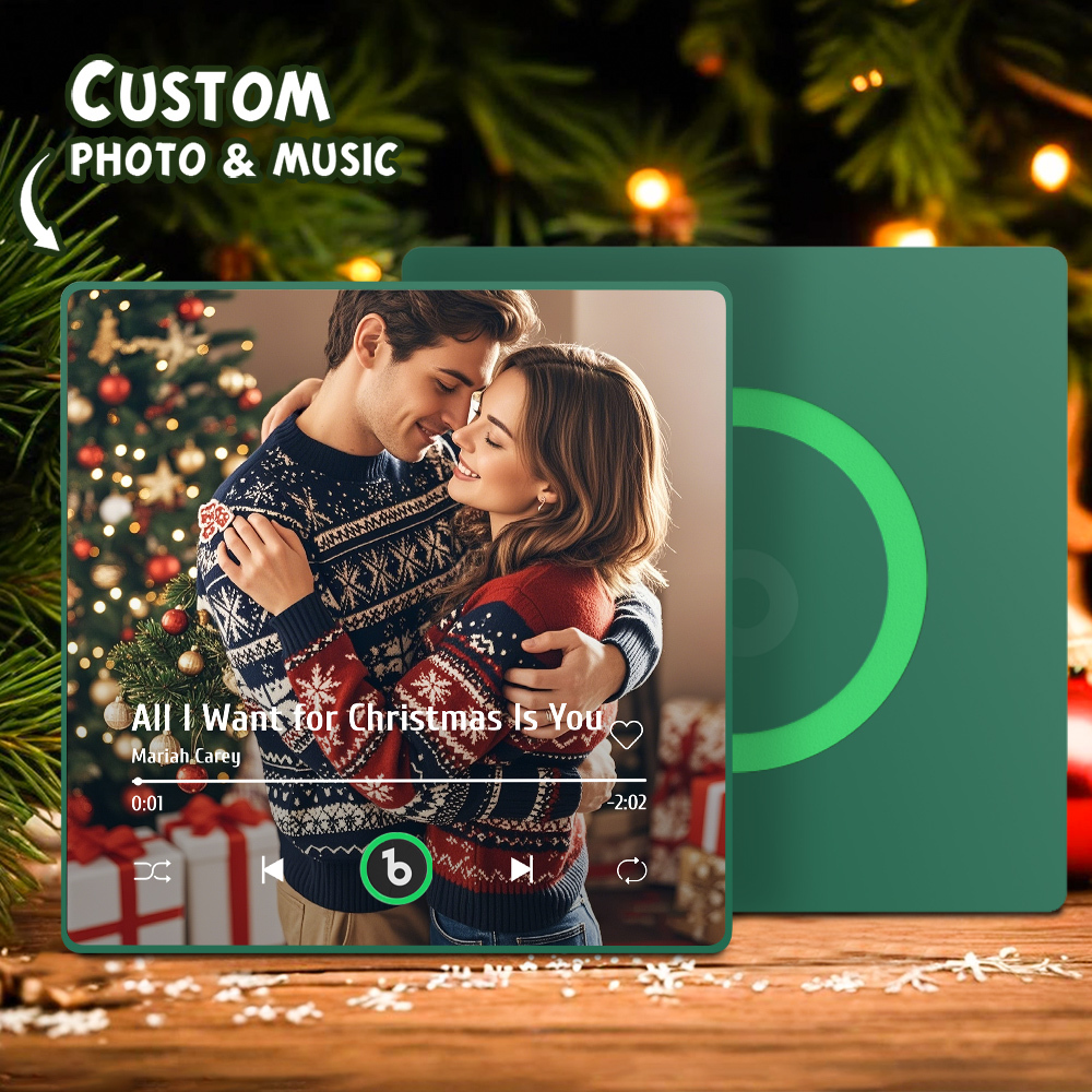 New 4.0 Upgrade Custom Colorful Frame Album Fridge Magnet  Fridge Music Magnet Can Play Songs Christmas Gift