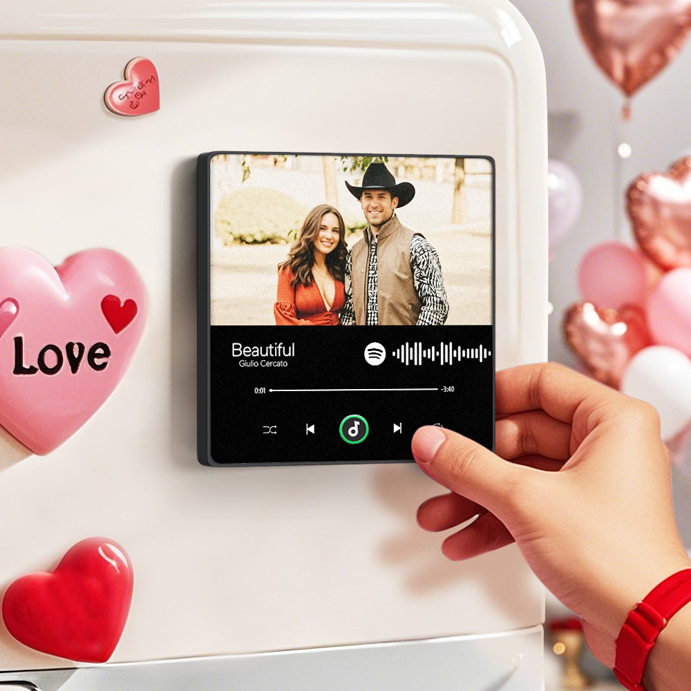Custom Music Fridge Magnet Spotify Album Fridge Magnet Valentine's Day Gifts Colorful