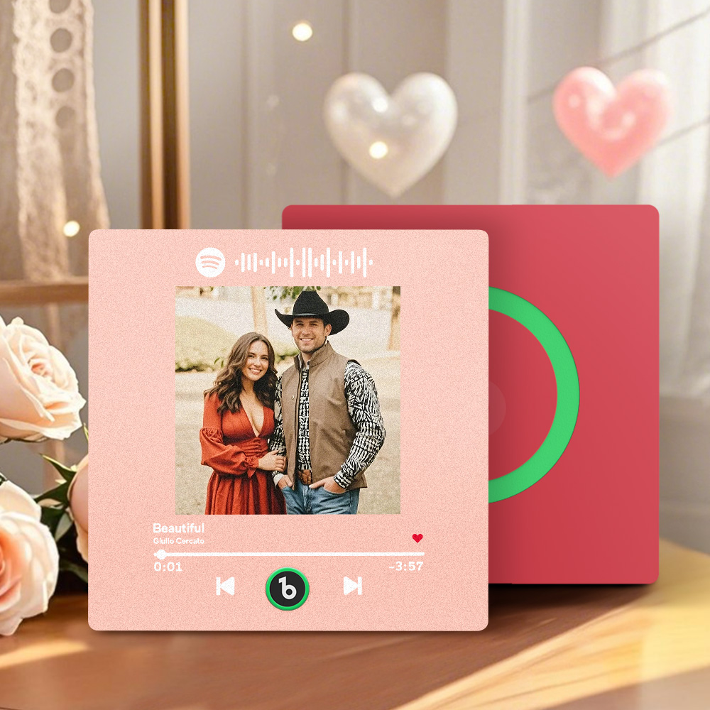 Personalized Album Fridge Magnet Upgrade Custom Music Fridge Magnet Can Play Songs Creative Valentine's Day Gifts