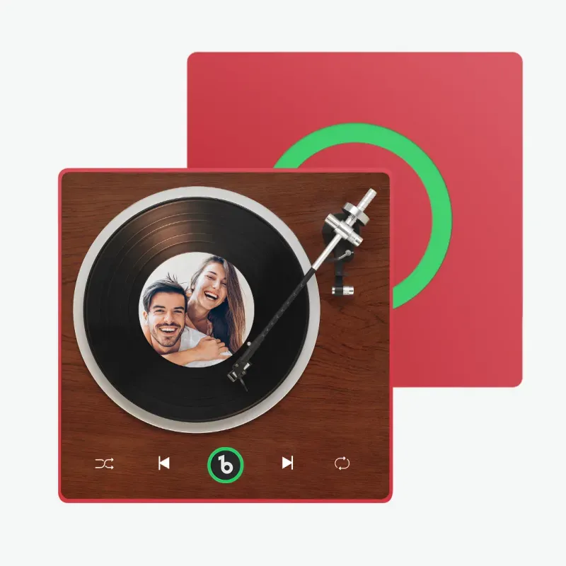New Upgrade Custom Music Fridge Magnet Colorful Frame Album Fridge Magnet Can Play Songs Gift for Couple Valentine's Day Gifts