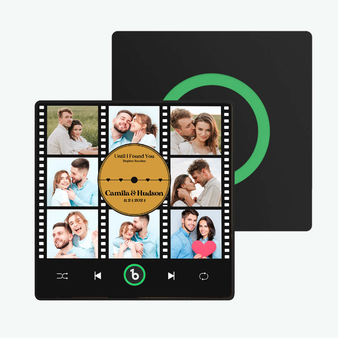 New 4.0 Upgrade Custom Music Fridge Magnet Film Photo Collage Style Fridge Magnet Gift for Lover - auphotoblanket