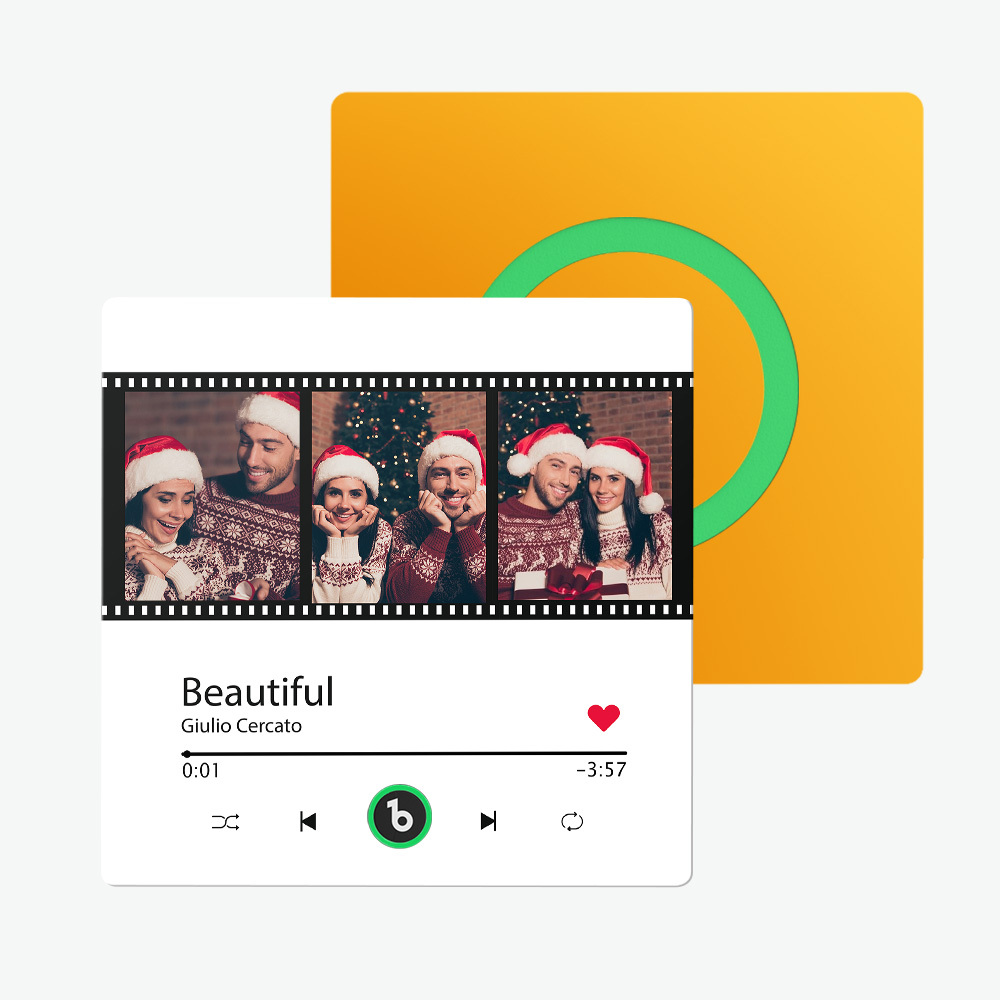 Custom Music Fridge Magnet New 4.0 Upgrade Music Wall Photo Sticker That Plays Music Without Cell Phone Multiple Styles Couple Gifts - auphotoblanket