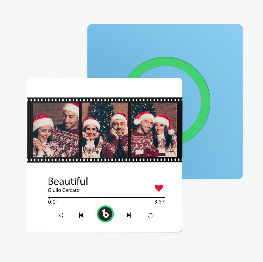 Custom Music Fridge Magnet New 4.0 Upgrade Music Wall Photo Sticker That Plays Music Without Cell Phone Multiple Styles Couple Gifts - auphotoblanket