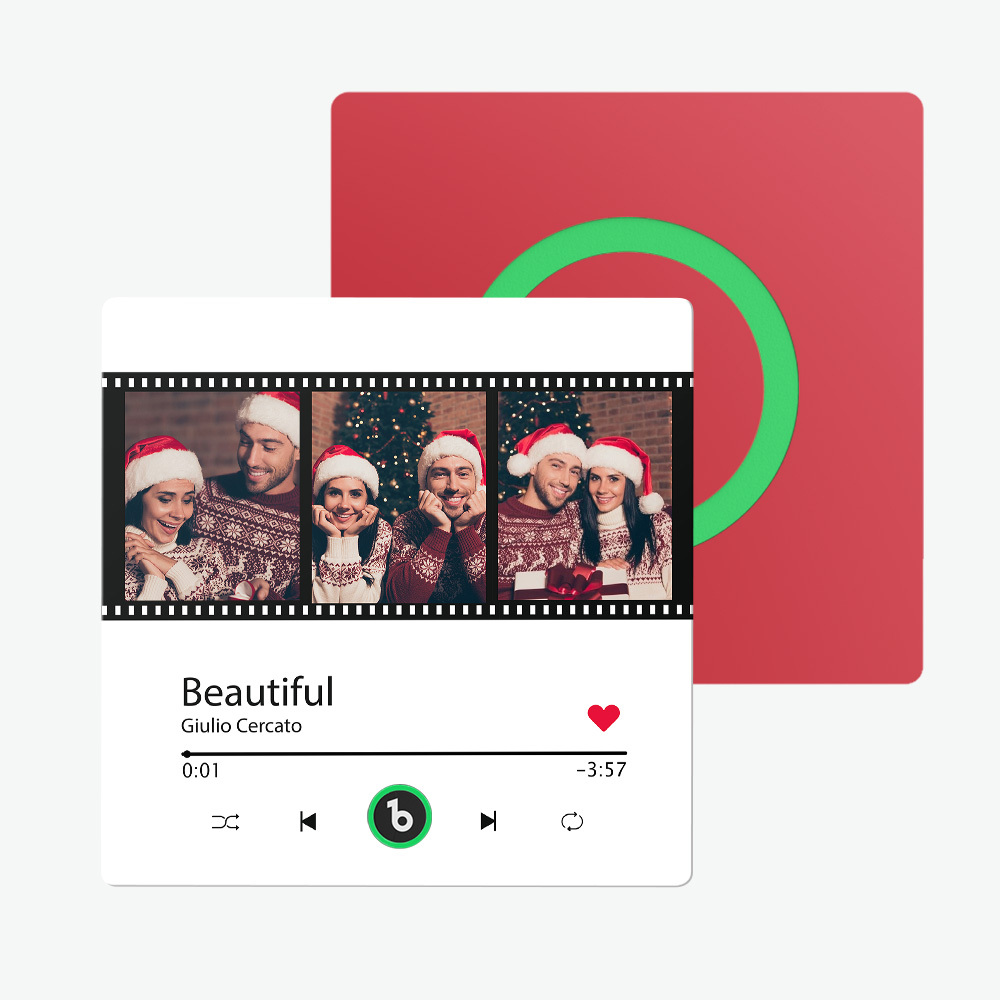 Custom Music Fridge Magnet New 4.0 Upgrade Music Wall Photo Sticker That Plays Music Without Cell Phone Multiple Styles Couple Gifts - auphotoblanket