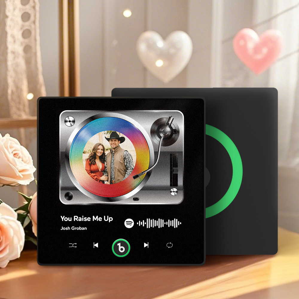Upgrade Photo Colorful Album Fridge Magnet Personalized Music Fridge Magnet Can Plays Song FridgeBeats Pro Supports Bluetooth Connectivity Home Decor Valentine's Day Gifts